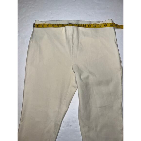Lauren Ralph Lauren Pull On Chino Pants Women’s Size 8 Side Zip Elastic Waist - Picture 4 of 8